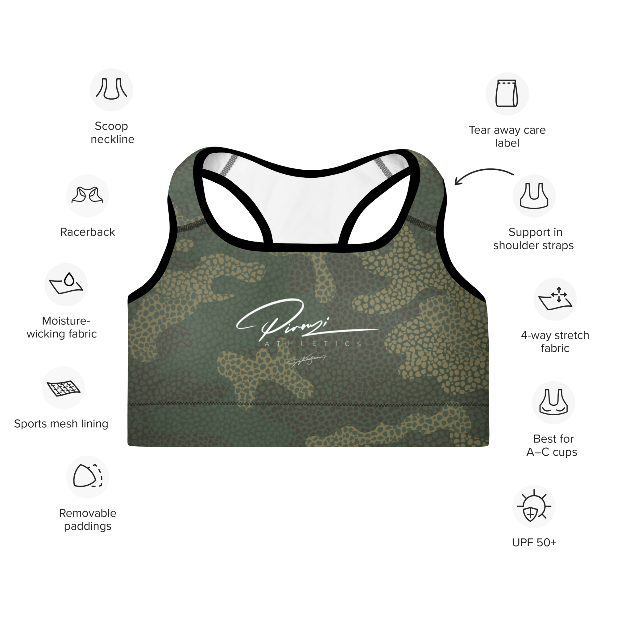 Pirouzi Athletics sports bra