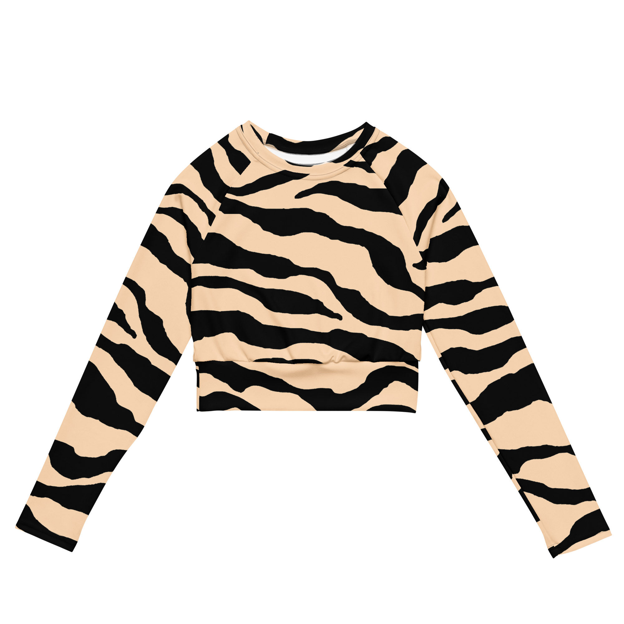 Pirouzi 'cheetah' long-sleeve crop top