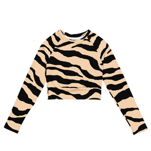 Pirouzi 'cheetah' long-sleeve crop top