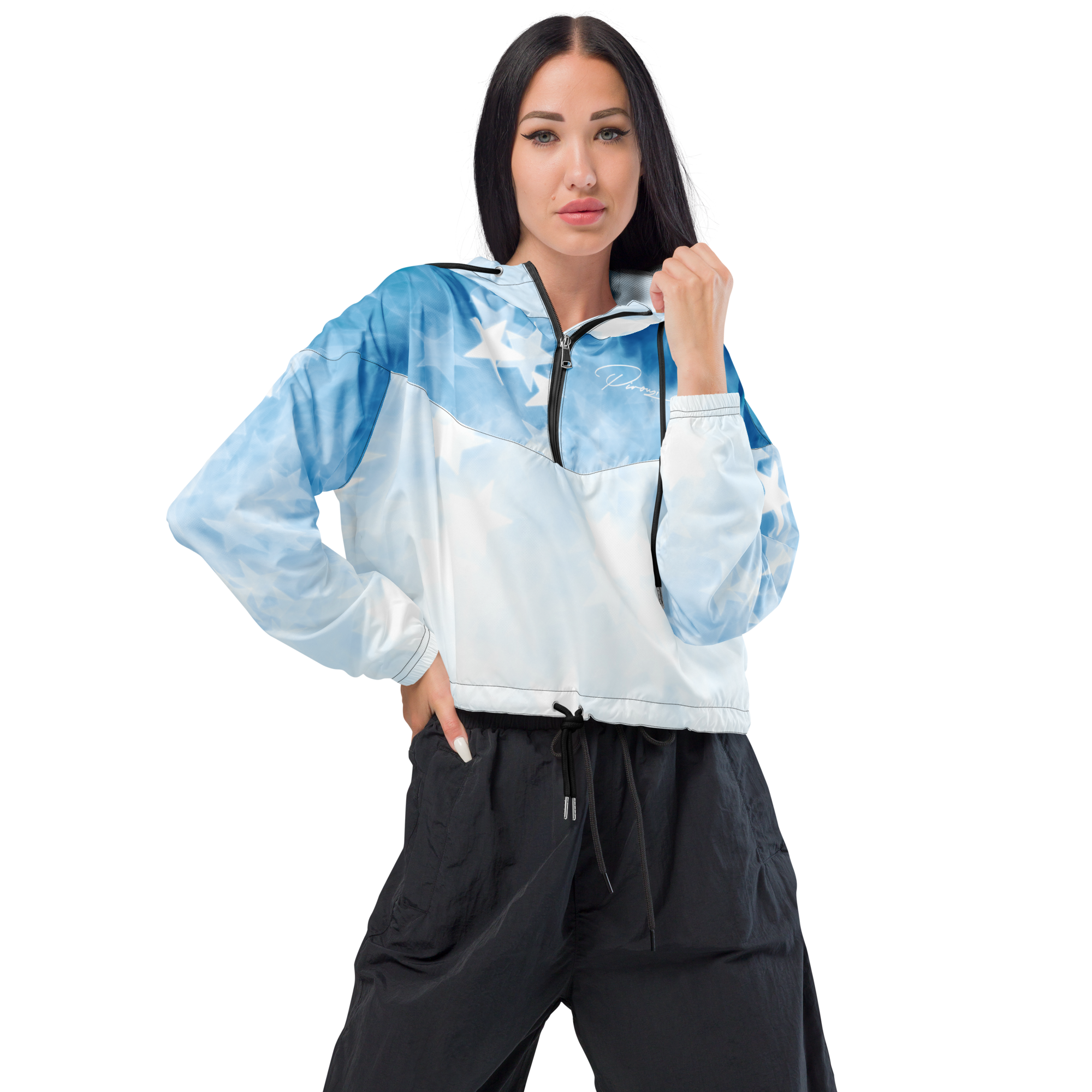 Pirouzi Athletics cropped windbreaker