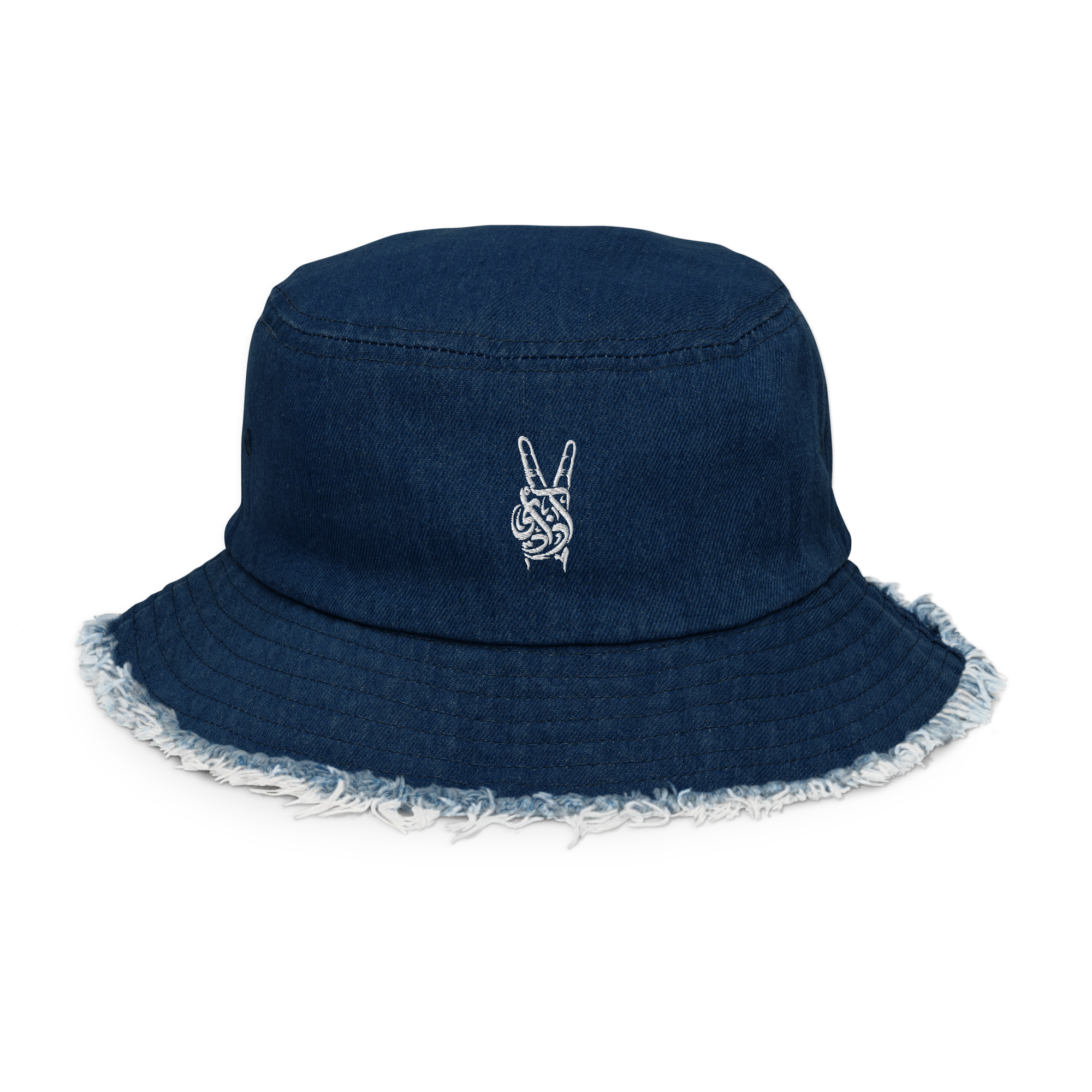 Pirouzi 'Freedom' denim bucket hat
